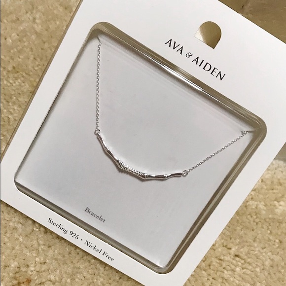 🆕🔥BRACELET 925 STERLING SILVER GORGEOUS DAINTY&SILVER/AVA&AIDEN BRAND!!NWT&NIB - Picture 1 of 15